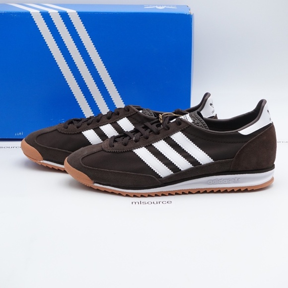 NEW Size 9 Women's adidas Originals SL 72 OG Suede Sneakers JI0188 Dark Brown - Picture 1 of 7